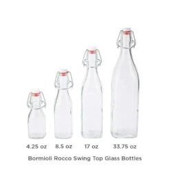 Bormioli Rocco 17oz Swing Top Glass Bottles | 30-pack 7 Bormioli Rocco 17oz Swing Top Glass Bottles | 30-pack -Kitchen Tools Shop bormioli rocco emilia glass bottles red 3 1