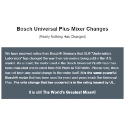 Bosch Universal Plus 6.5 Qt. Mixer + Stainless Steel Bowl | Black 20 Bosch Universal Plus 6.5 Qt. Mixer + Stainless Steel Bowl | Black -Kitchen Tools Shop boschmixerupdate 1