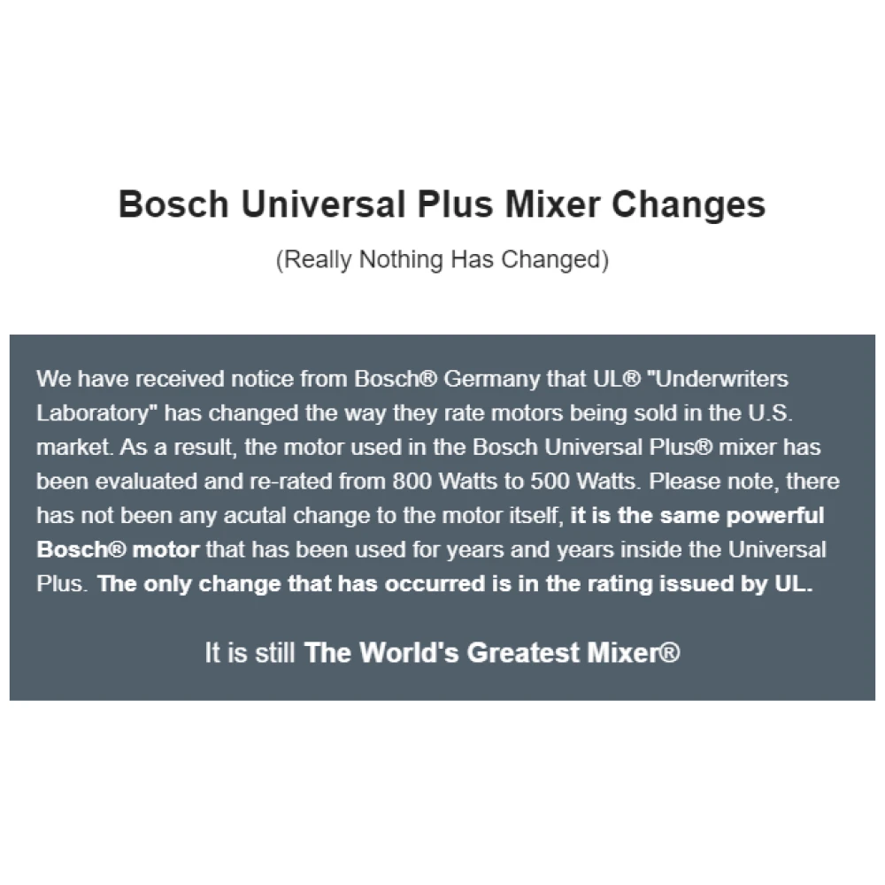 Bosch Universal Plus 6.5 Qt. Mixer + Stainless Steel Bowl | Black 10 Bosch Universal Plus 6.5 Qt. Mixer + Stainless Steel Bowl | Black - Image 10