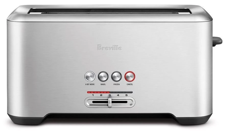 Breville The A Bit More 4-Slice Toaster | Brushed Stainless Steel 3 Breville The A Bit More 4-Slice Toaster | Brushed Stainless Steel - Image 3