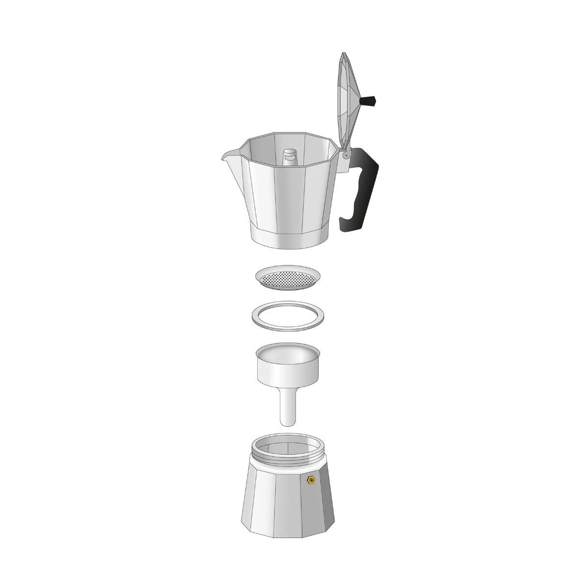 Frieling Classico Espresso Maker | Black 2 Frieling Classico Espresso Maker | Black - Image 2