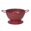 Now Designs By Danica Small Stainless Steel Colander | Matte Carmine