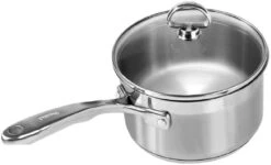 Chantal 21 Steel Induction Saucepan W/ Glass Lid - 2 Quart