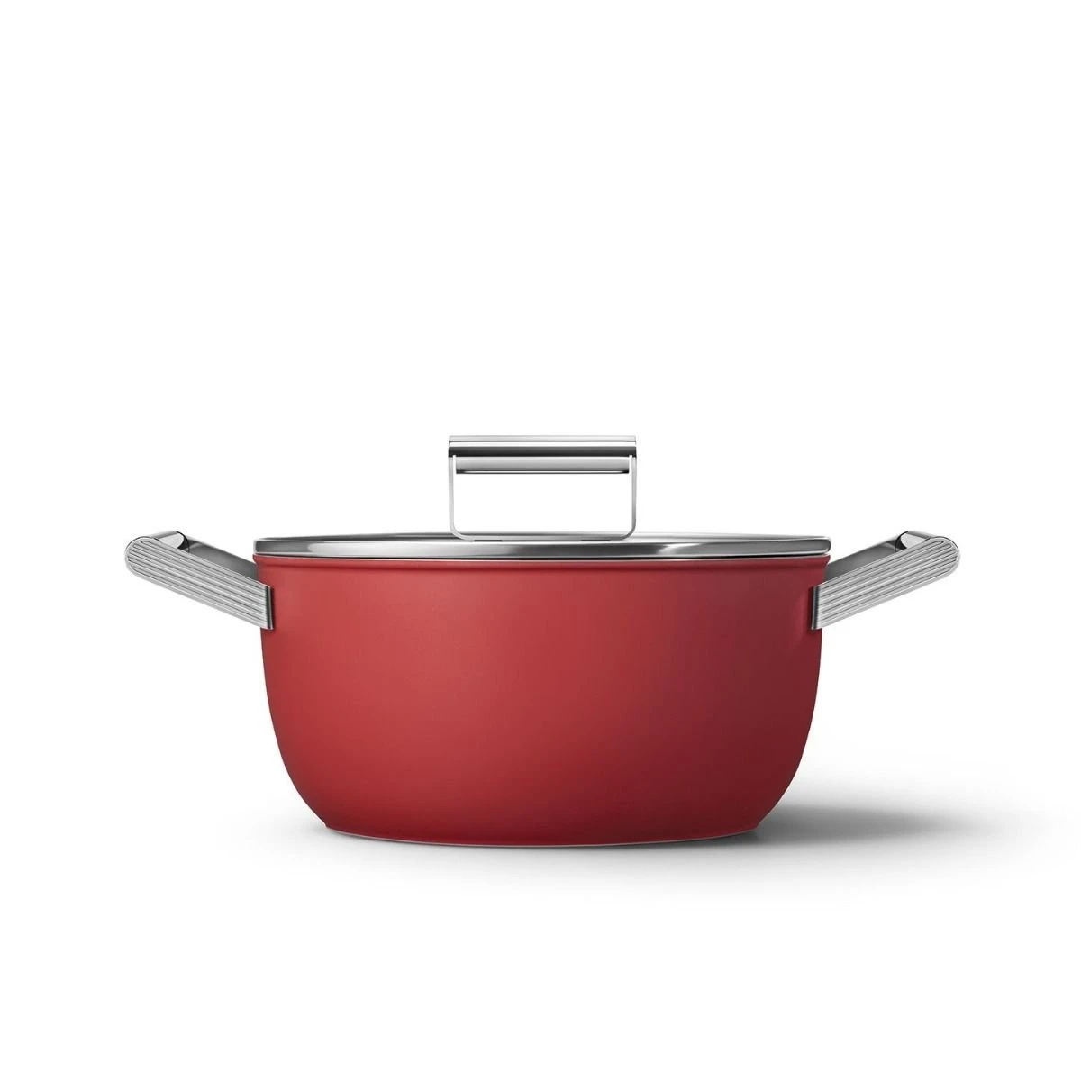 SMEG 5 Qt. Nonstick Casserole Dish With Lid | Red 1 SMEG 5 Qt. Nonstick Casserole Dish With Lid | Red