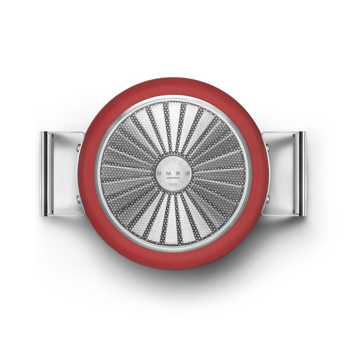 SMEG 5 Qt. Nonstick Casserole Dish With Lid | Red 4 SMEG 5 Qt. Nonstick Casserole Dish With Lid | Red - Image 4