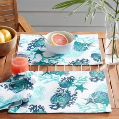 Fiesta® 13" X 18" Placemat | Coastal 8 Fiesta® 13" X 18" Placemat | Coastal -Kitchen Tools Shop coastalplacemat1