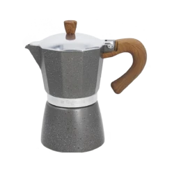 Tognana 6-Cup Stovetop Coffee Maker | Stone & Wood Style