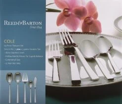 Reed & Barton Legacy Collection - 65 Piece Cole Flatware Set -Kitchen Tools Shop cole2