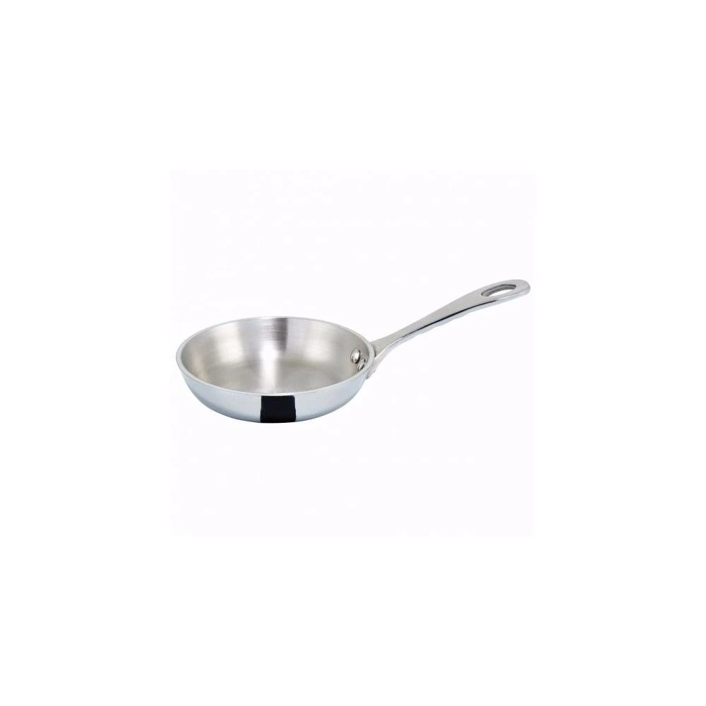 Winco Stainless Steel Mini Fry Pan | 5oz 1 Winco Stainless Steel Mini Fry Pan | 5oz