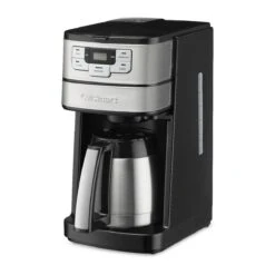Cuisinart 10-Cup Automatic Grind & Brew Coffeemaker With Thermal Carafe | Black & Stainless Steel