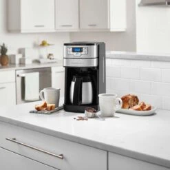 Cuisinart 10-Cup Automatic Grind & Brew Coffeemaker With Thermal Carafe | Black & Stainless Steel -Kitchen Tools Shop dgb450 lifestyle