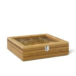 Bredemeijer Natural Bamboo Teabox | 12 Compartments
