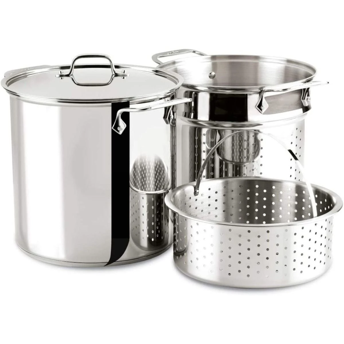 All-Clad Stainless Steel Multicooker Set | 12 Qt. 1 All-Clad Stainless Steel Multicooker Set | 12 Qt.
