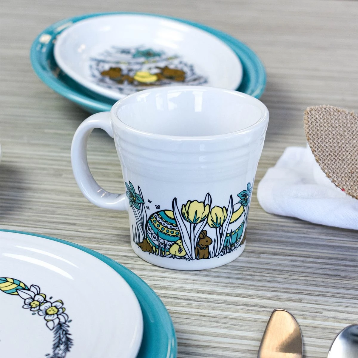 Fiesta® 15oz Tapered Mugs Set | Easter Enchantment 5 Fiesta® 15oz Tapered Mugs Set | Easter Enchantment - Image 5