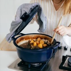 Emile Henry 7.5-Quart Sublime Stewpot | Indigo 12 Emile Henry 7.5-Quart Sublime Stewpot | Indigo -Kitchen Tools Shop eh 47x0 life sublime cocotte dutchoven cooking 24a2954