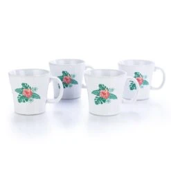 Fiesta® 15oz Tapered Mugs Set Of 4 | Aloha (White)