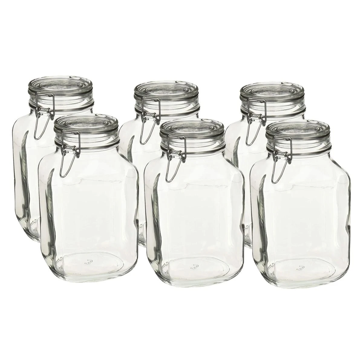 Bormioli Rocco 3L Swing Top Glass Fido Glass Jars | 6-pack 1 Bormioli Rocco 3L Swing Top Glass Fido Glass Jars | 6-pack