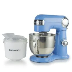 Cuisinart Precision 5.5-Quart Stand Mixer + Ice Cream Maker Attachment | Periwinkle Blue
