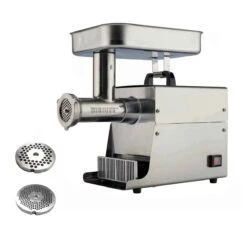 LEM Big Bite Meat Grinder #8 With Premium Salvinox 1/8" (3mm) And 1/4" (6mm) Grinder Plates