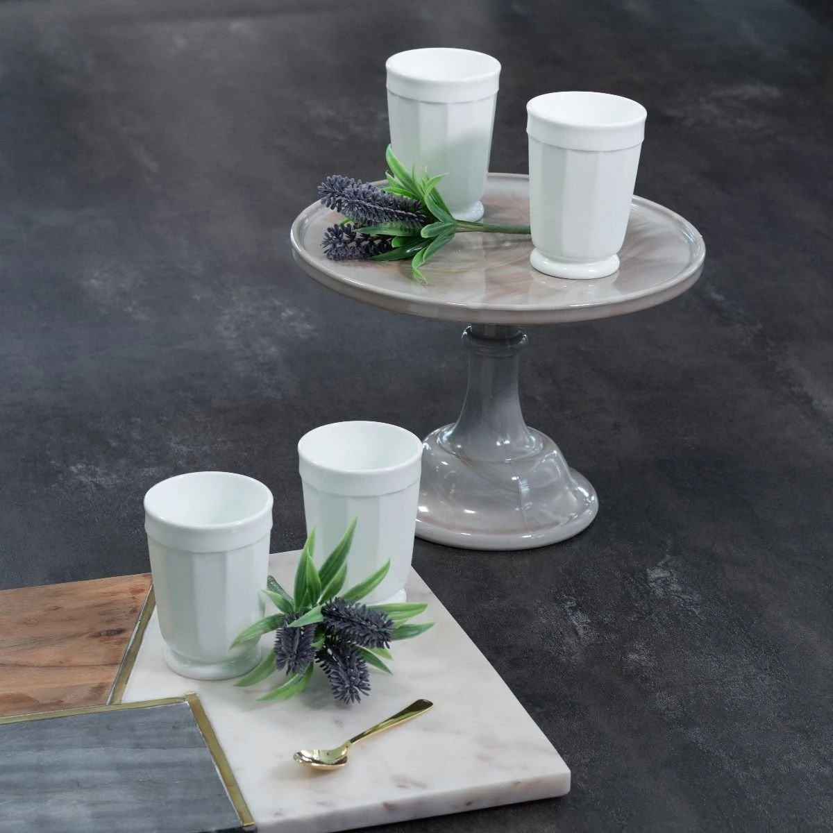 Mosser Glass 6oz Panel Tumbler | Milk 2 Mosser Glass 6oz Panel Tumbler | Milk - Image 2