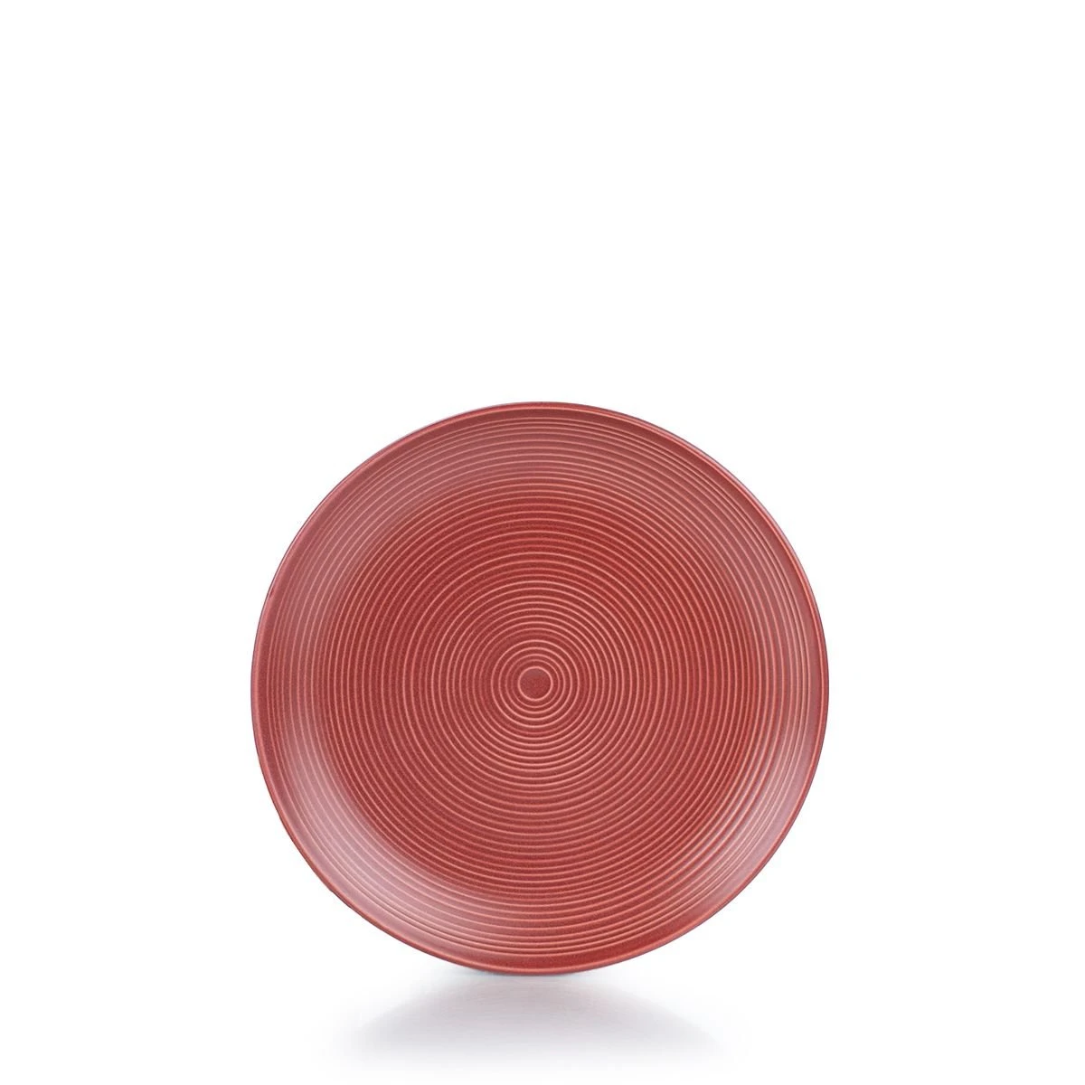 Everything Kitchens Modern Colorful Neutrals - Rippled 16-Piece Dinnerware Set - Matte | Red 6 Everything Kitchens Modern Colorful Neutrals - Rippled 16-Piece Dinnerware Set - Matte | Red - Image 6