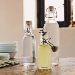 Bormioli Rocco 17oz Emilia Glass Bottle -Kitchen Tools Shop emilia set 1