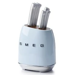 SMEG 7-Piece Knife Block Set | Pastel Blue