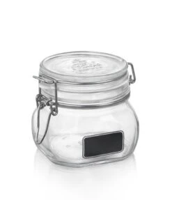 Bormioli Rocco 17oz Swing Top Storage Jar W/Chalkboard Label