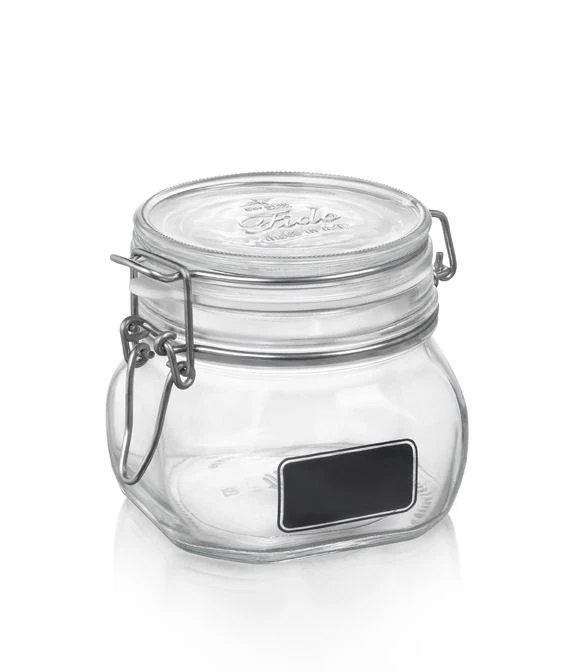 Bormioli Rocco 17oz Swing Top Storage Jar W/Chalkboard Label 1 Bormioli Rocco 17oz Swing Top Storage Jar W/Chalkboard Label