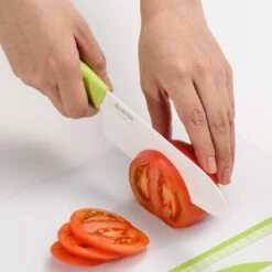 Kyocera Revolution Green & White Ceramic 3-Piece Knife Set 7 Kyocera Revolution Green & White Ceramic 3-Piece Knife Set -Kitchen Tools Shop fk 3pc whgr d