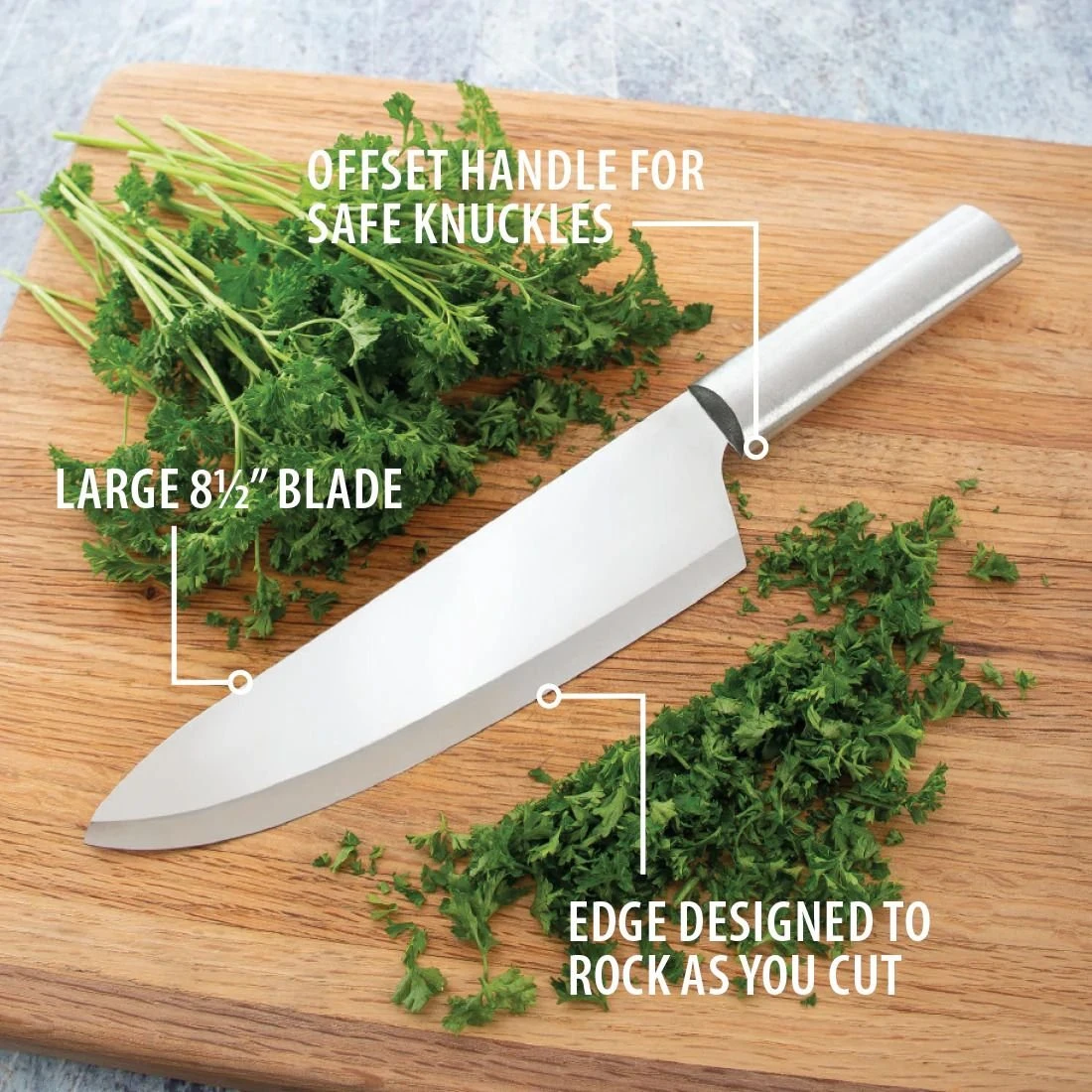 Rada Cutlery French Chef's Knife | Silver 3 Rada Cutlery French Chef's Knife | Silver - Image 3