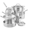 KitchenAid Stainless Steel 3-Ply Cookware Set | 11-Piece