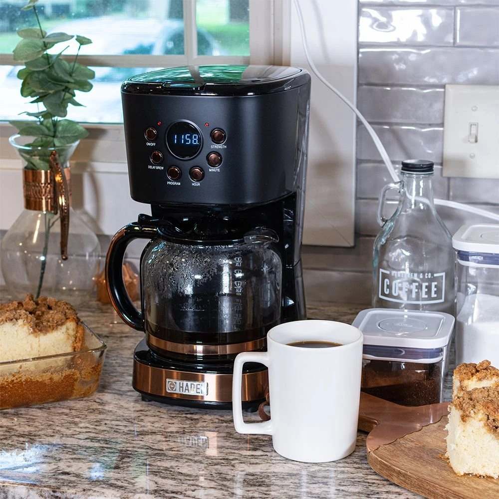 Haden 12-Cup Coffee Maker | Black And Copper 12 Haden 12-Cup Coffee Maker | Black And Copper - Image 12