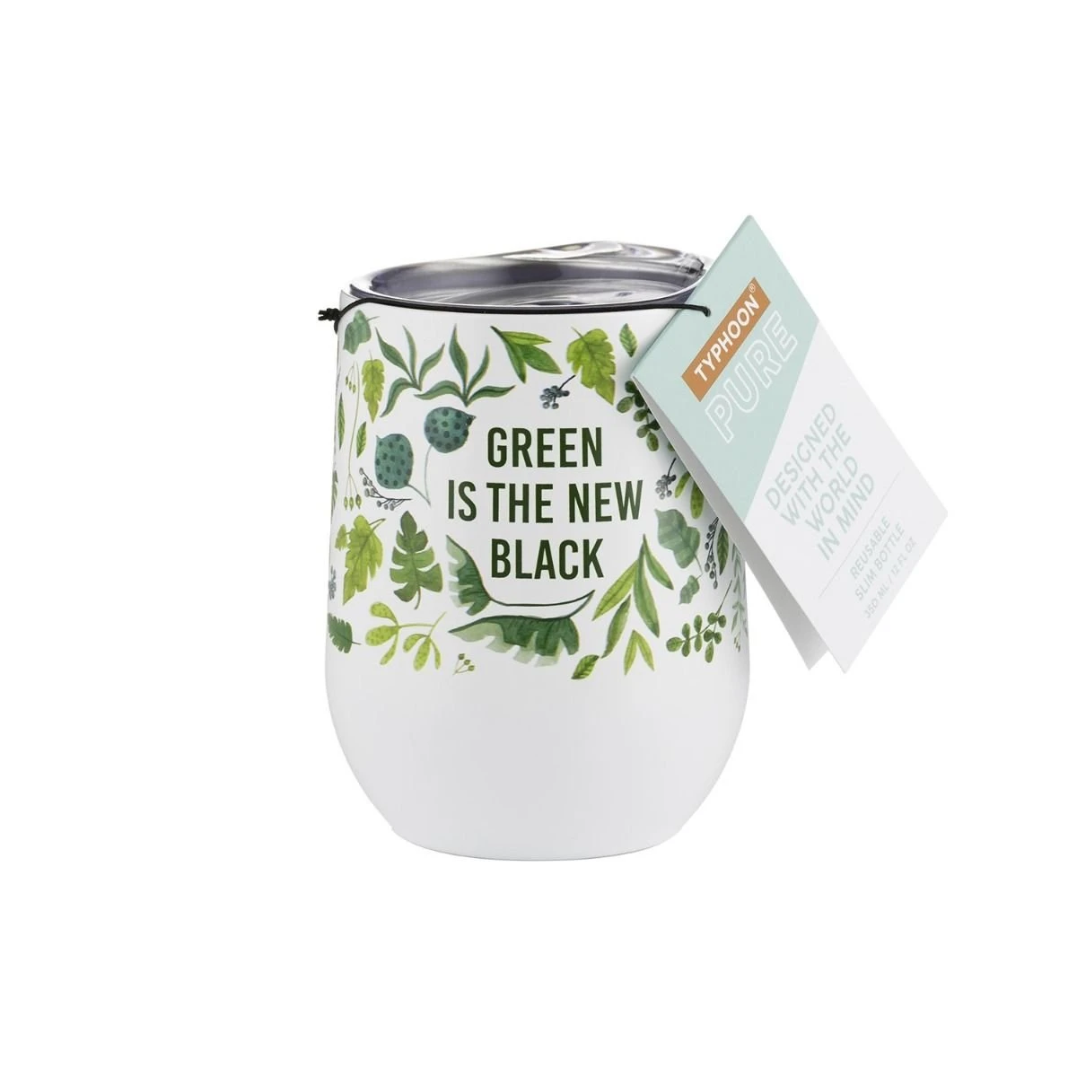 Typhoon PURE 11.8oz Tumbler | Green Is The New Black 2 Typhoon PURE 11.8oz Tumbler | Green Is The New Black - Image 2