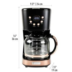 Haden 12-Cup Coffee Maker | Black And Copper 24 Haden 12-Cup Coffee Maker | Black And Copper -Kitchen Tools Shop h vagraw