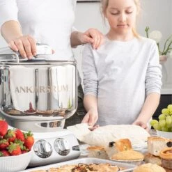 Ankarsrum Original 6230 Model Stand Mixer | Gloss White -Kitchen Tools Shop homemade 4x5