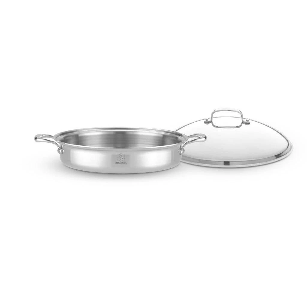Heritage Steel Cookware Stainless Steel Sauteuse With Lid | 5 Qt. 1 Heritage Steel Cookware Stainless Steel Sauteuse With Lid | 5 Qt.