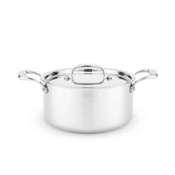 Heritage Steel Cookware Stainless Steel Sauce Pot With Lid | 4 Qt.