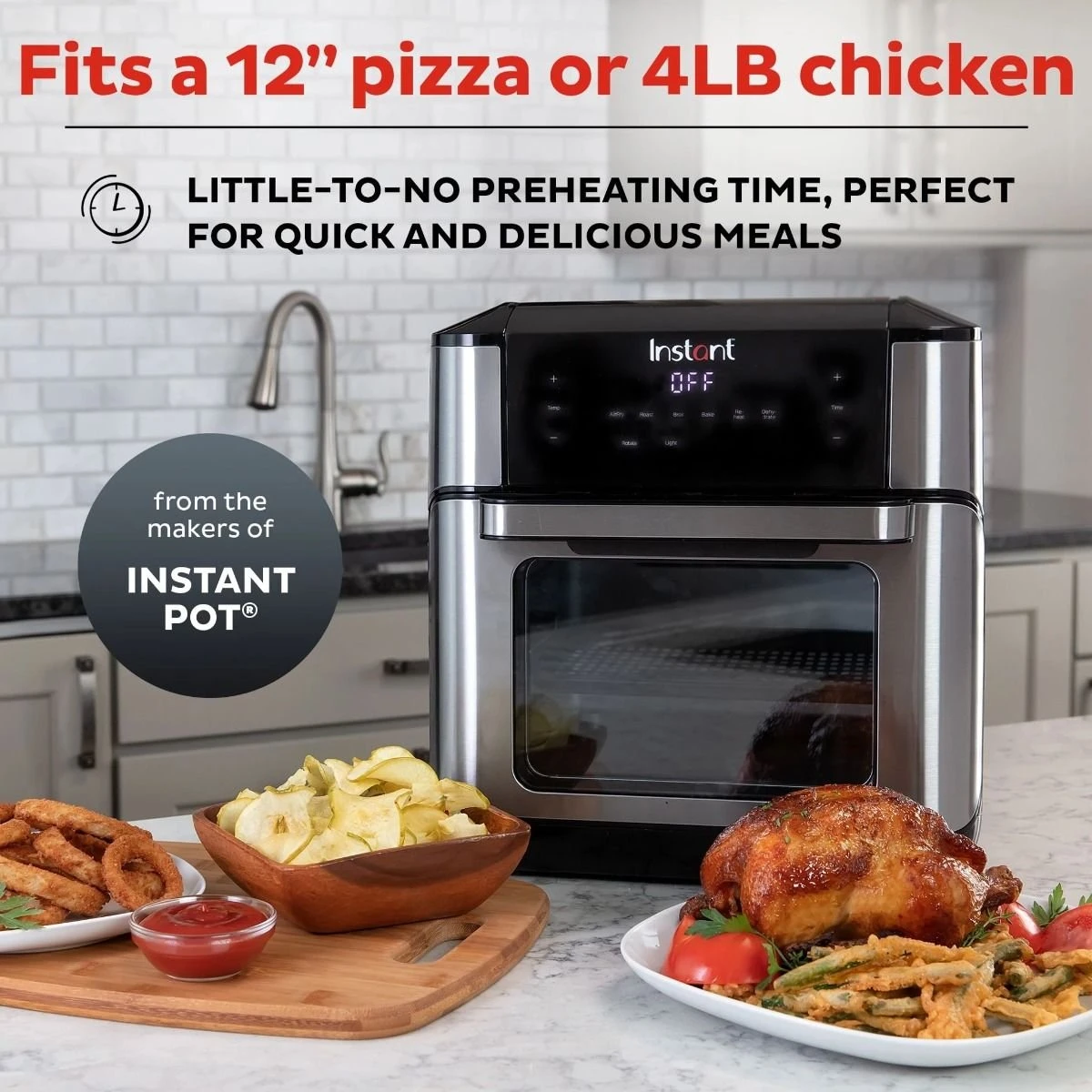 Instant Vortex Plus Air Fryer Oven | 10-Quart 2 Instant Vortex Plus Air Fryer Oven | 10-Quart - Image 2