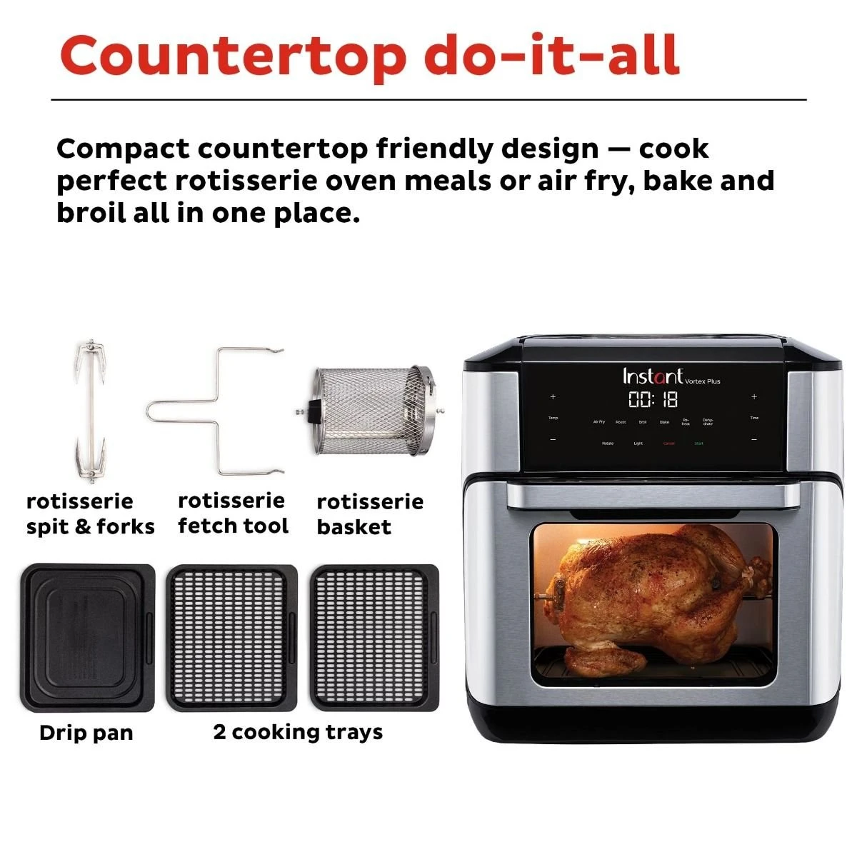 Instant Vortex Plus Air Fryer Oven | 10-Quart 6 Instant Vortex Plus Air Fryer Oven | 10-Quart - Image 6