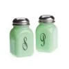 Mosser Glass Monogram Salt & Pepper Set | Jadeite