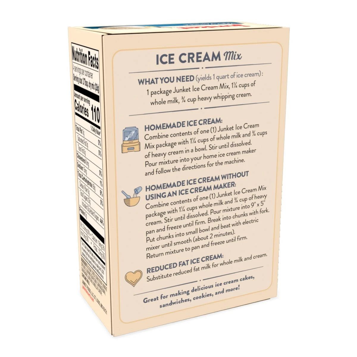 Junket Ice Cream Mix | Vanilla 2 Junket Ice Cream Mix | Vanilla - Image 2