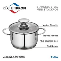 Frieling Mini Stockpot With Glass Lid | 1.6-Quart 7 Frieling Mini Stockpot With Glass Lid | 1.6-Quart -Kitchen Tools Shop k2370702816 2