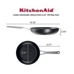 KitchenAid 8.25" Hard Anodized Induction Fry Pan | Nonstick -Kitchen Tools Shop ka8 2