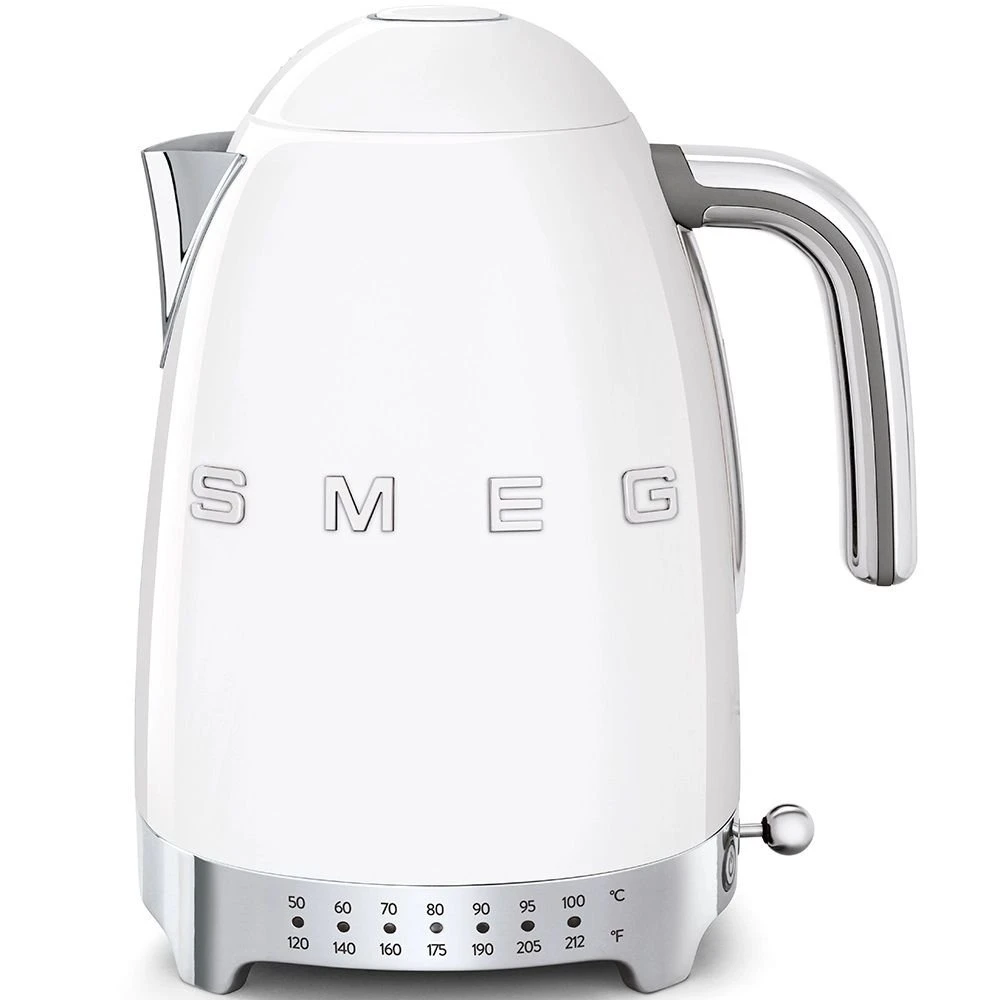 SMEG Variable Temperature Electric Water Kettle | White 1 SMEG Variable Temperature Electric Water Kettle | White