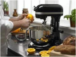 KitchenAid 6-Quart Pro 600 Bowl-Lift Stand Mixer | Onyx Black -Kitchen Tools Shop kp26m1xob black mixer popup