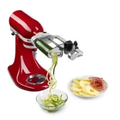 KitchenAid Spiralizer Attachment + Angel Hair & Thin Slice Blade Spiralizer Accessories 16 KitchenAid Spiralizer Attachment + Angel Hair & Thin Slice Blade Spiralizer Accessories -Kitchen Tools Shop ksm1apc 3