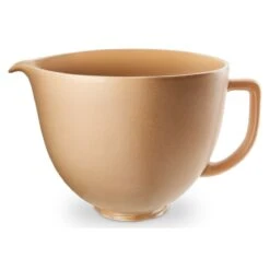 KitchenAid 5-Quart Fired Clay Patterned Ceramic Bowl | Fits 4.5-Quart & 5-Quart KitchenAid Tilt-Head Stand Mixers -Kitchen Tools Shop ksm2cb5pfc 3