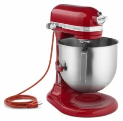 KitchenAid Commercial 8-Quart Stand Mixer | Empire Red -Kitchen Tools Shop ksm8990er empire red commercial mixer kitchenaid 2