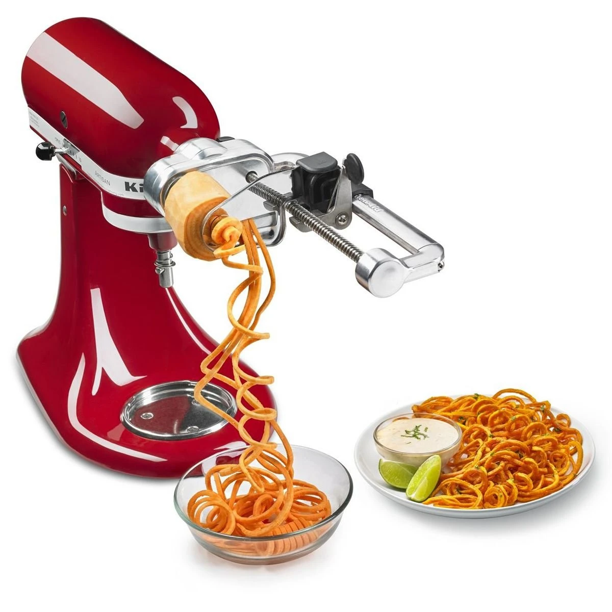 KitchenAid Spiralizer Attachment + Angel Hair & Thin Slice Blade Spiralizer Accessories 6 KitchenAid Spiralizer Attachment + Angel Hair & Thin Slice Blade Spiralizer Accessories - Image 6
